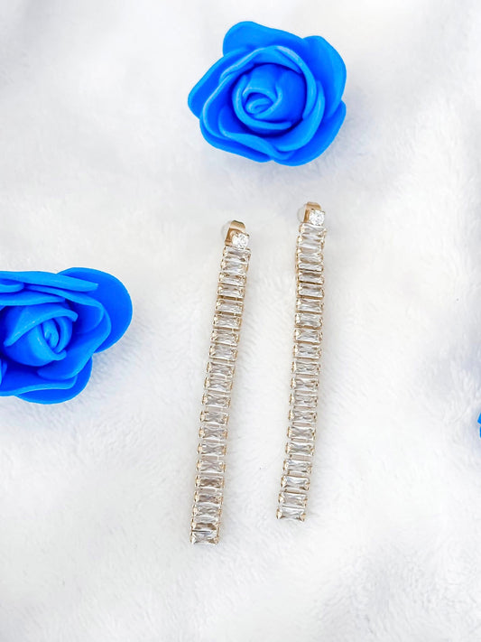 Diamond Line Earrings