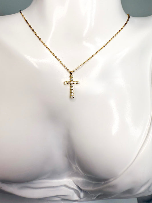 Victory Cross Necklace (Gold)