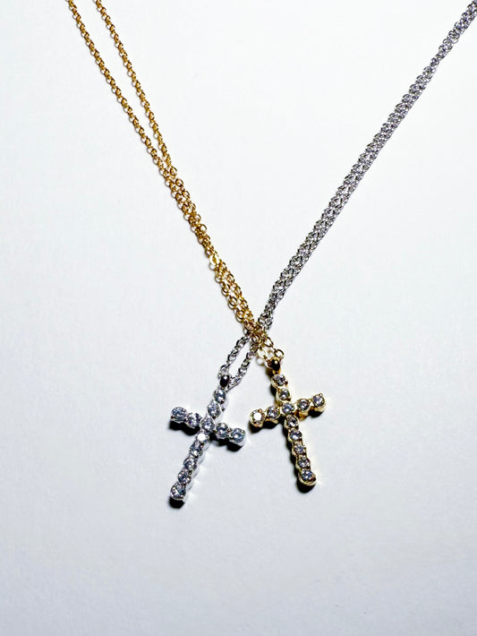 Victory Cross Necklace (Silver)