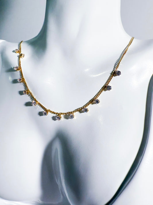 Queen's Lace Necklace (Gold)