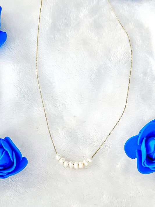Pearl Line Necklace