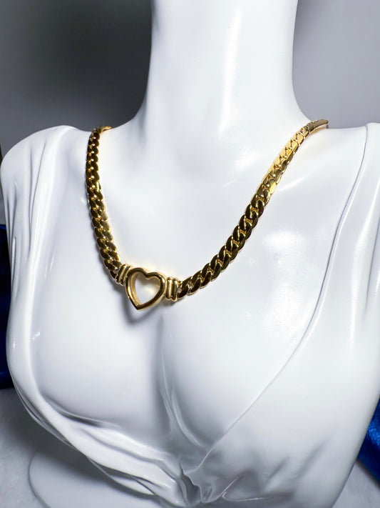 Open Heart Necklace (Gold)
