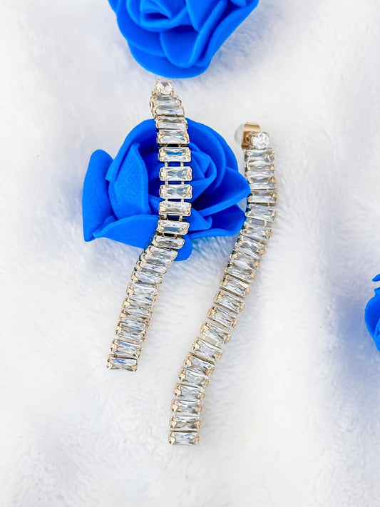 Diamond Line Earrings