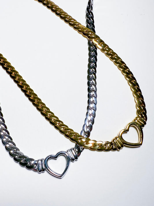Open Heart Necklace (Gold)