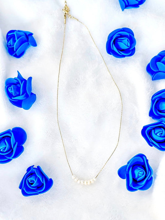 Pearl Line Necklace
